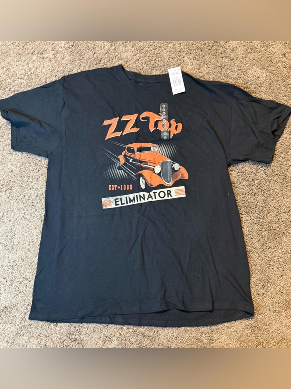 ZZ Top Eliminator nwt Mens Black Short Sleeve Crew neck T-Shirt Size XL SL49